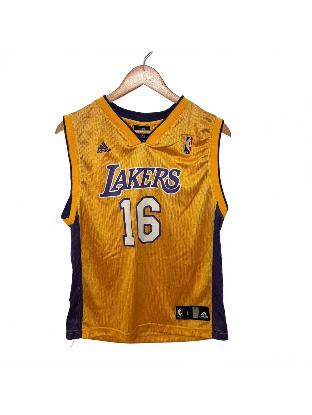 Vintage Adidas Pau Gasol Lakers Jersey